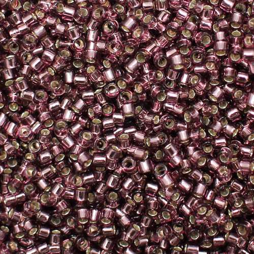 Toho Treasure Size 11 5g - Trans Silv Line Med Amethyst