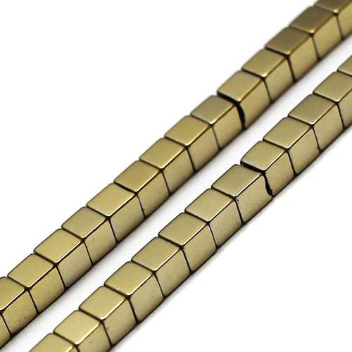 3mm hematite cube — for jewelry making, crafting, and beadwork projects