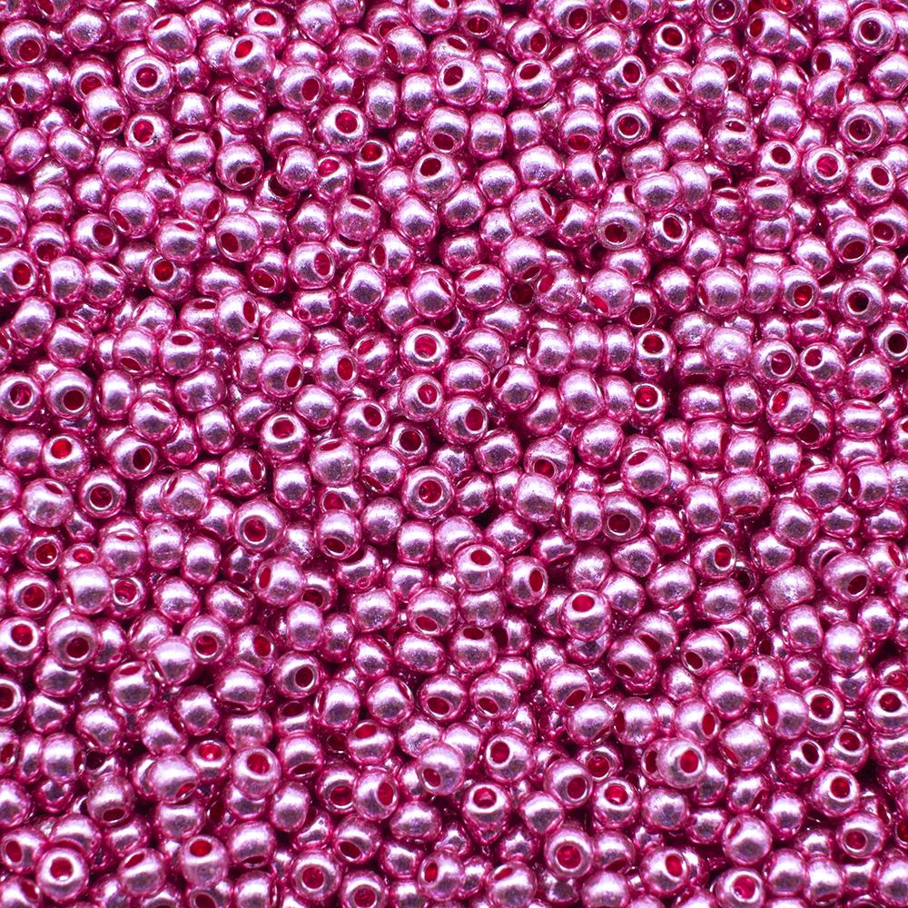 FGB Seed Beads Size 12 Met Fuchsia - 50g