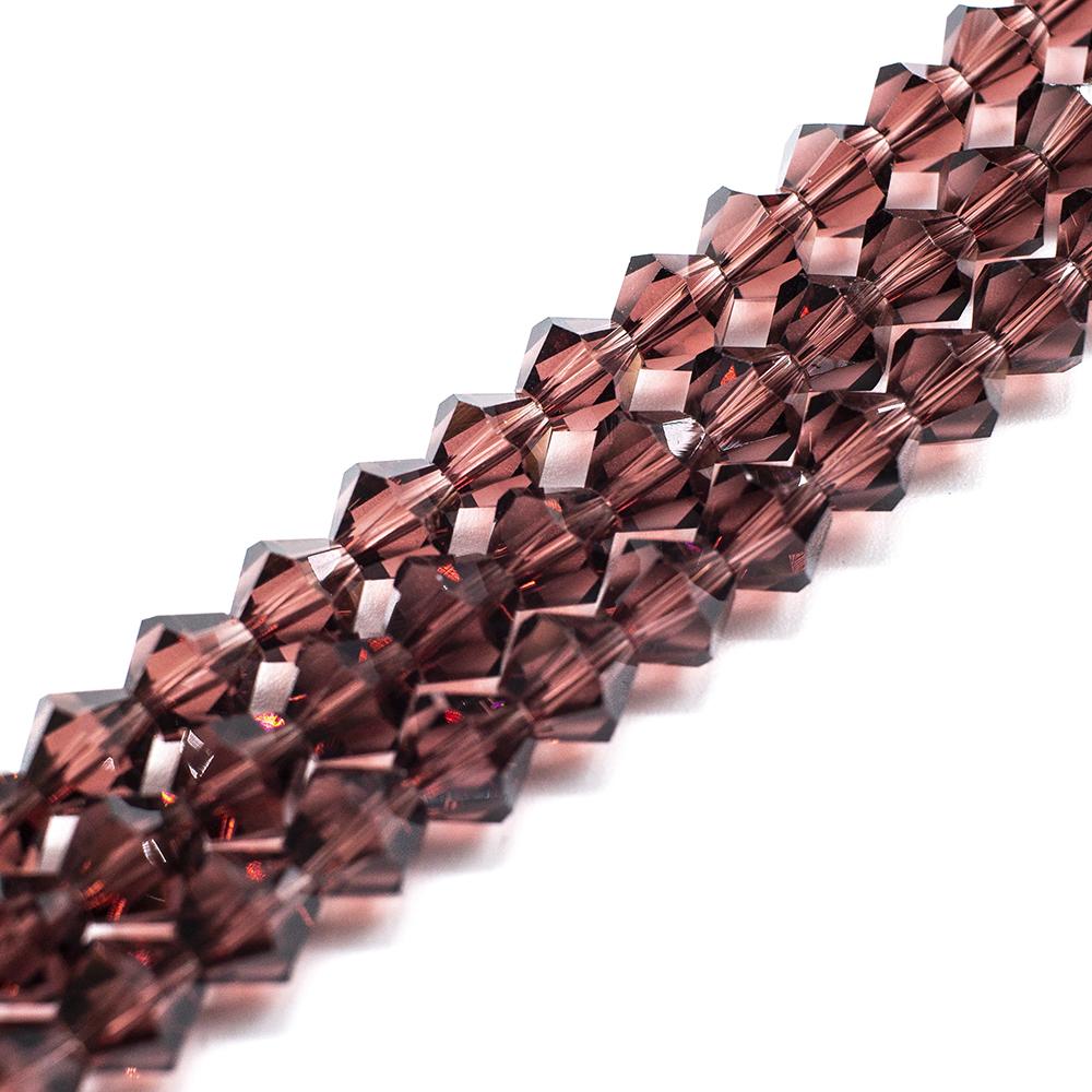Premium Crystal 8mm Bicone Beads - Amethyst