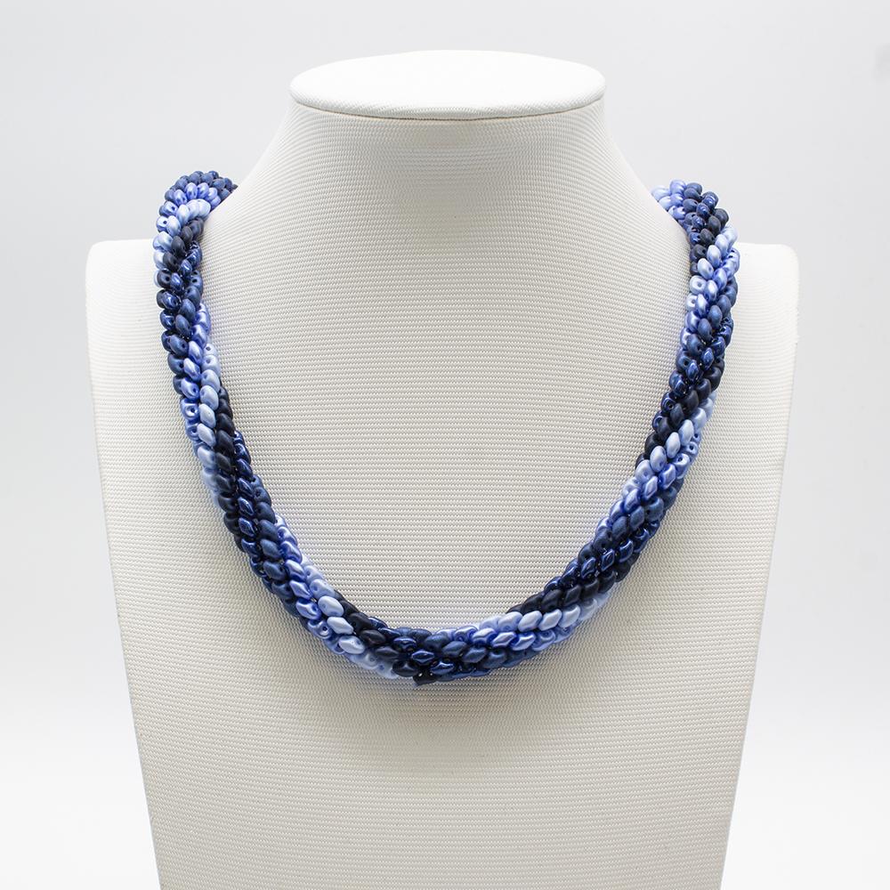 SuperDuo Spiral Jewellery Blue