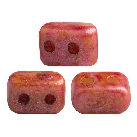 Ios Puca Beads 10g - Opq. Rose Spotted