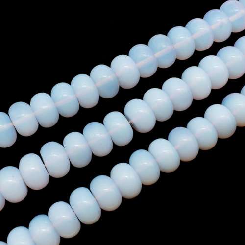 Opal Lilac Opaque Rondelle - 14mm