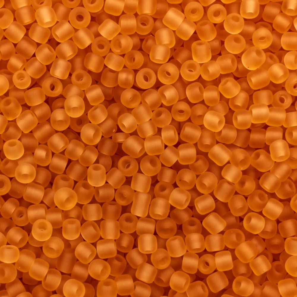 FGB Seed Bead Size 8 - Frosted Apricot 50g