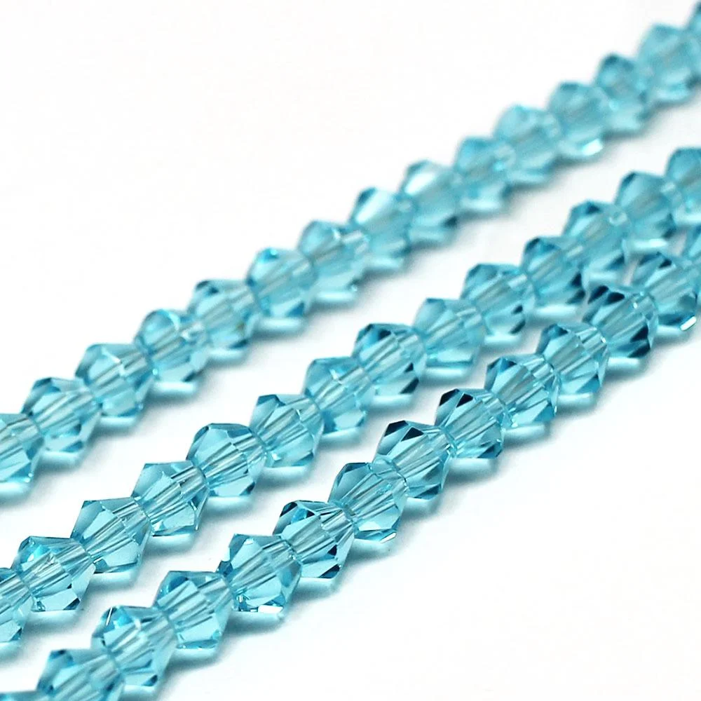 Value Crystal Bicone's - Aqua - 600 Beads