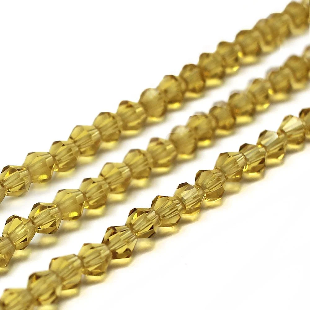 Value Crystal Bicone's - Light Gold - 600 Beads