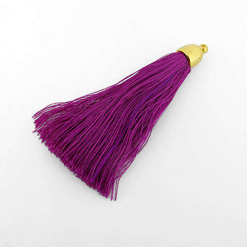Gold Tassel - Fuschia