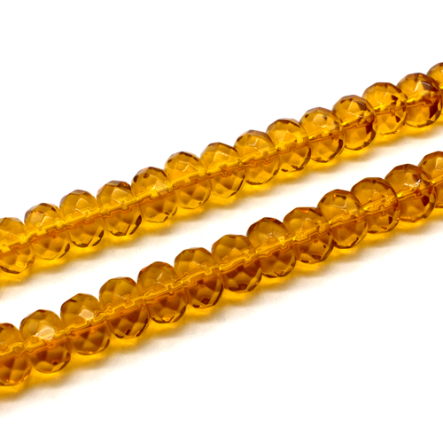 Facet Rondelle 13x8mm - Lt Topaz