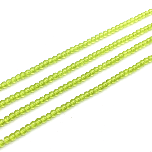 Glass round 4mm - Lime