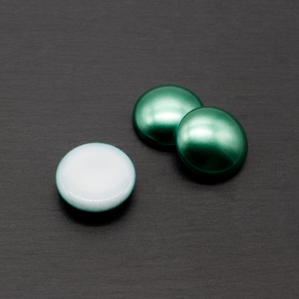Par Puca Cabochon - 14mm - Green Turquoise Pearl