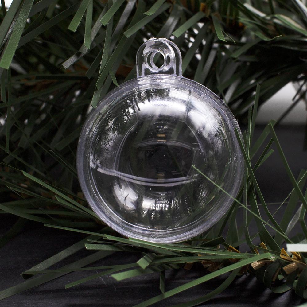 Plastic Clear Bauble 30mm