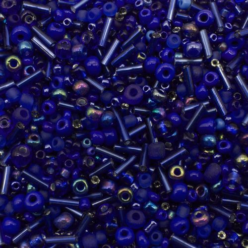 Seed Beads Mixes  Dark Blue 100g