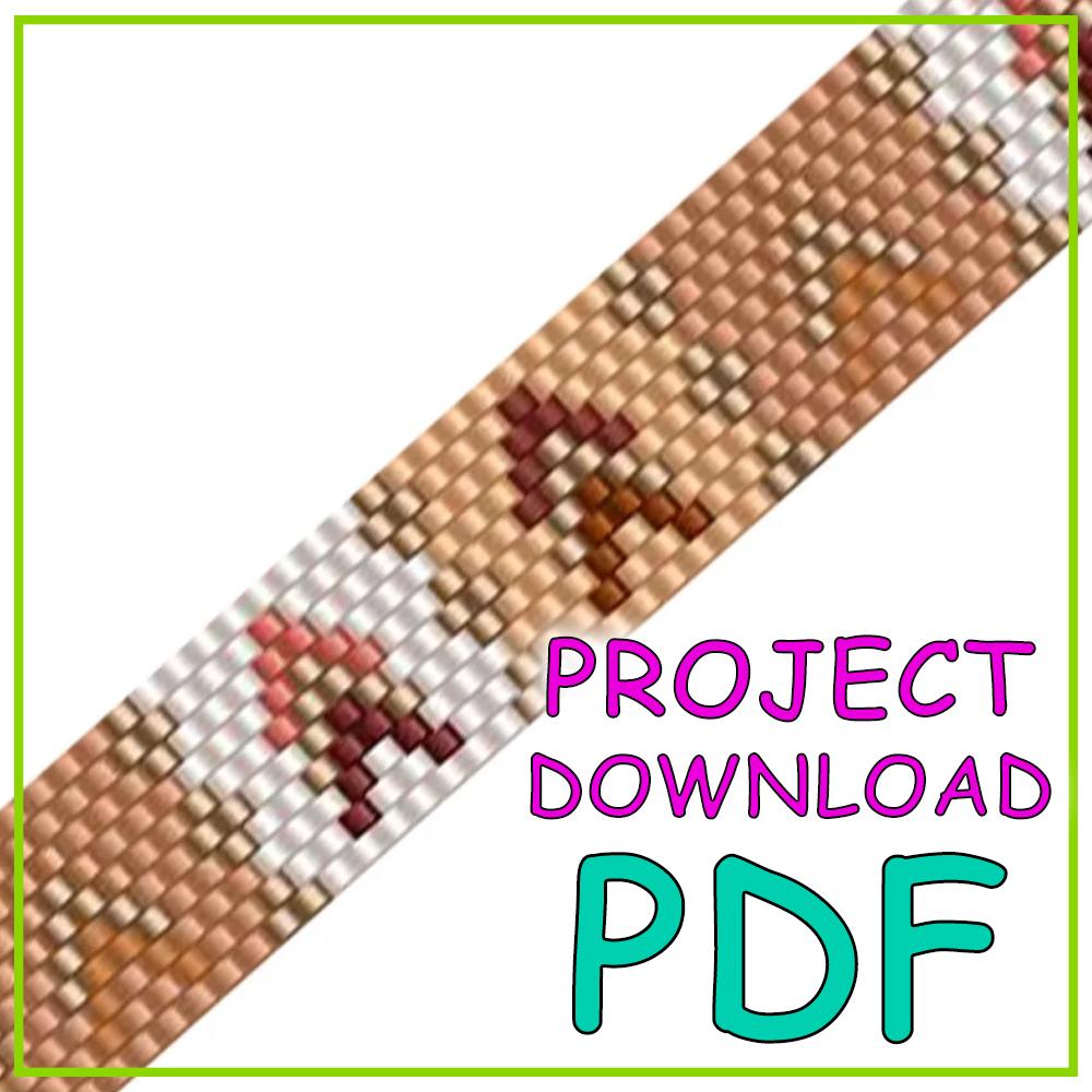 Treasure Bracelet Copper Pattern Download - PDF Instructions