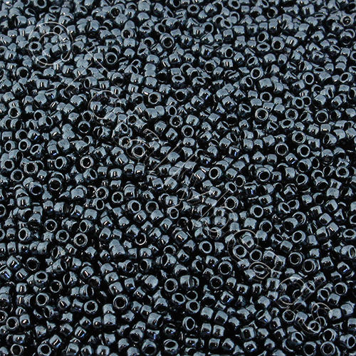 Toho Size 15 Seed Beads 10g - Metallic Hematite