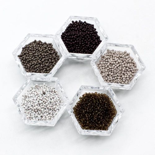 size 12 FGB glass seed beads monochrome — ideal for bead weaving, embroidery, and jewelry making