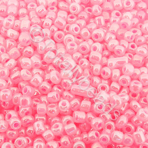 Seed Beads Pearl Shine  Pink - Size 8 100g
