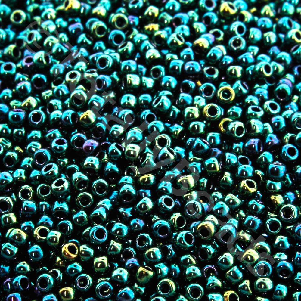 Toho Size 11 Seed Beads 10g - Higher Metallic June Bug