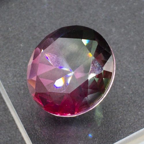 Crystal Round Cabochons 18mm   Pink Green for jewellery making