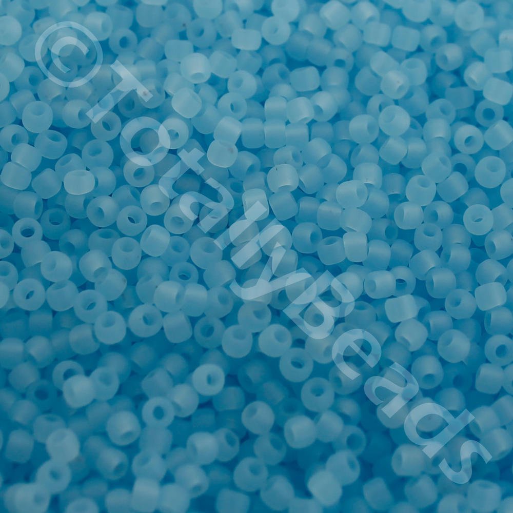 Toho Size 11 Seed Beads 10g - Ceylon Frosted Aqua