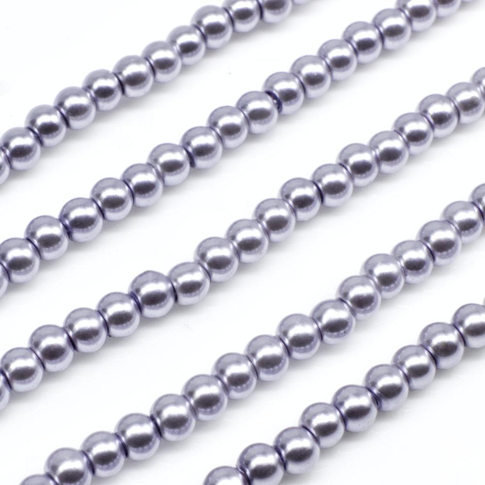 Glass Pearl Round Beads 3mm Indigo Blue Craft Hobby And Jewellery Supplies Totally Beads 3335