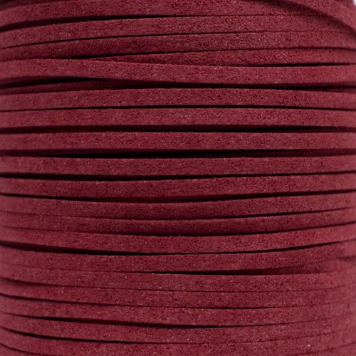 Suede Cord 3mm 5 metres  Raspberry for jewellery making