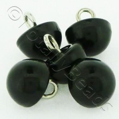 Resin Button 9mm - Black