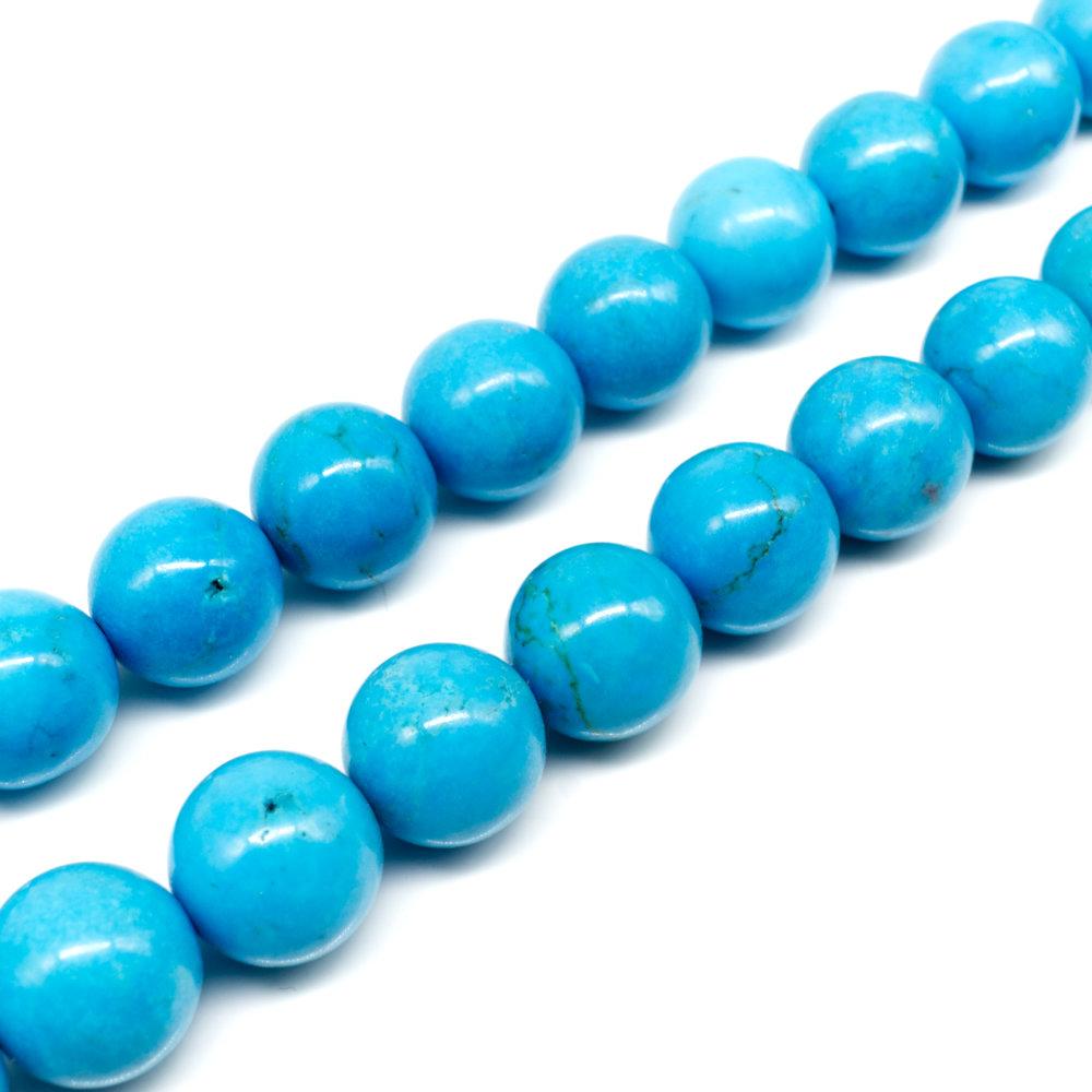 African Turquoise, Jasper, Dyed, Smooth Round Beads In Sizes 4mm, 6mm, 8mm & 10mm. Priced Per Strand - Foto 9