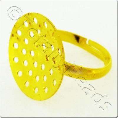 Beading Ring - Gold Plated 3pcs