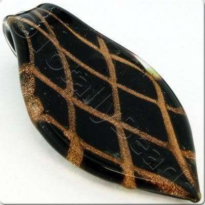 Lampwork Pendant - Drop 60mm - LPK30