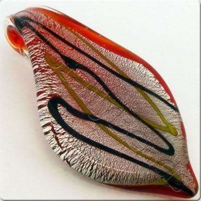 Lampwork Pendant - Drop 65mm - LPR30