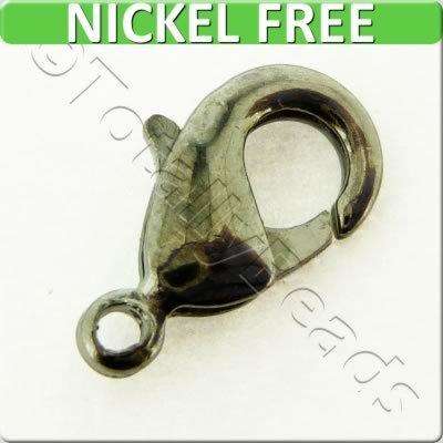 Lobster Clasp 12mm 10pcs - Black Plated