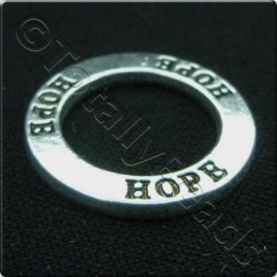Tibetan Silver Message Ring - Hope