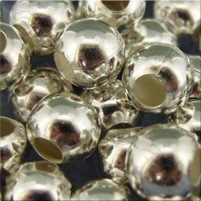 Spacer Beads - Silver Plated - 12mm 4pcs