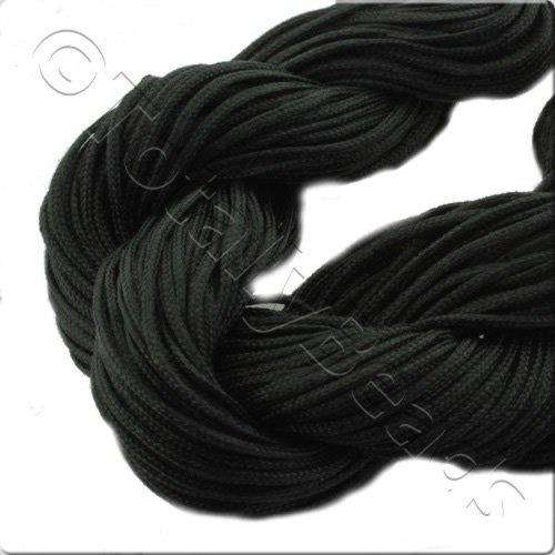 Rattail Cord 1mm Black - 10m