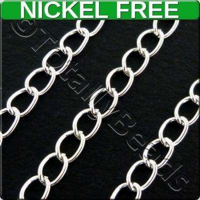 Chain Silver Plated - Oval Twist 5.5x3.4mm