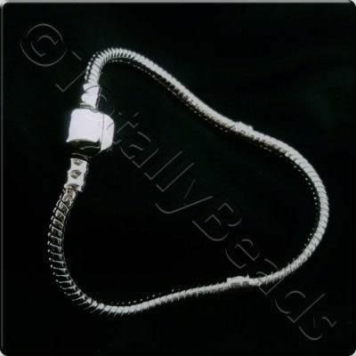 Snake Chain Bracelet 17cm Silver Plated