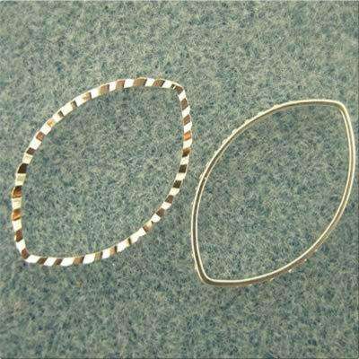 Spacer Oval 20x13mm - Silver Plated