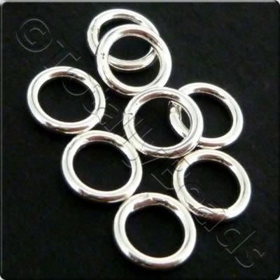 Sterling Silver - Solid Ring 6mm 10pcs