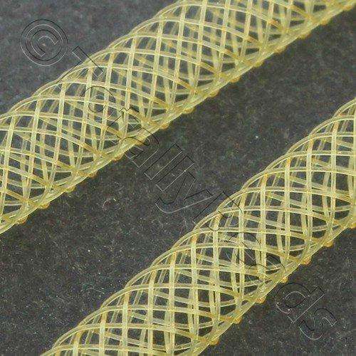 Nylon Mesh Tubing 4mm Gold - 4m pack