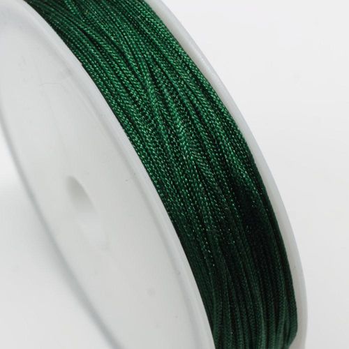 Rattail Cord 0.6mm Dark Green   10m for jewellery making