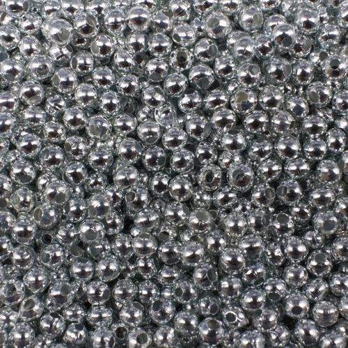 Round Spacer Beads 4mm 150pc   Dark Silver Plated for jewellery making