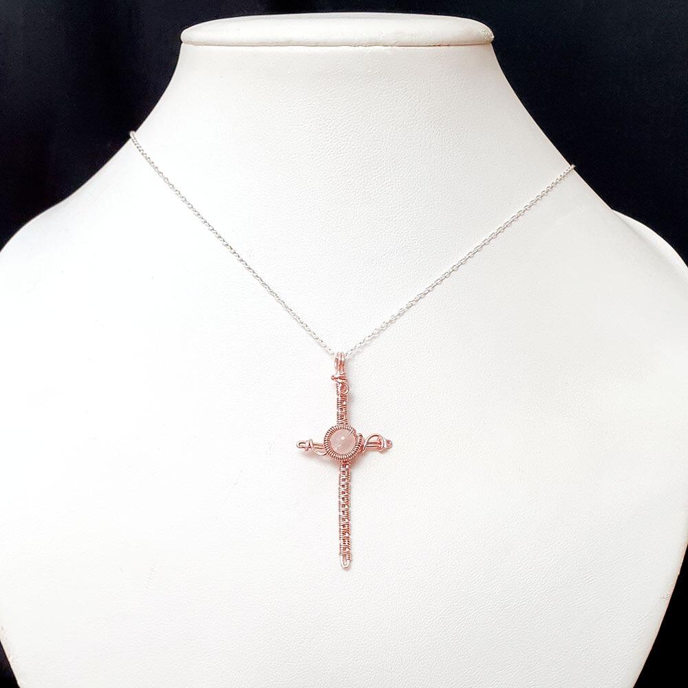 Cross Pendant Rose