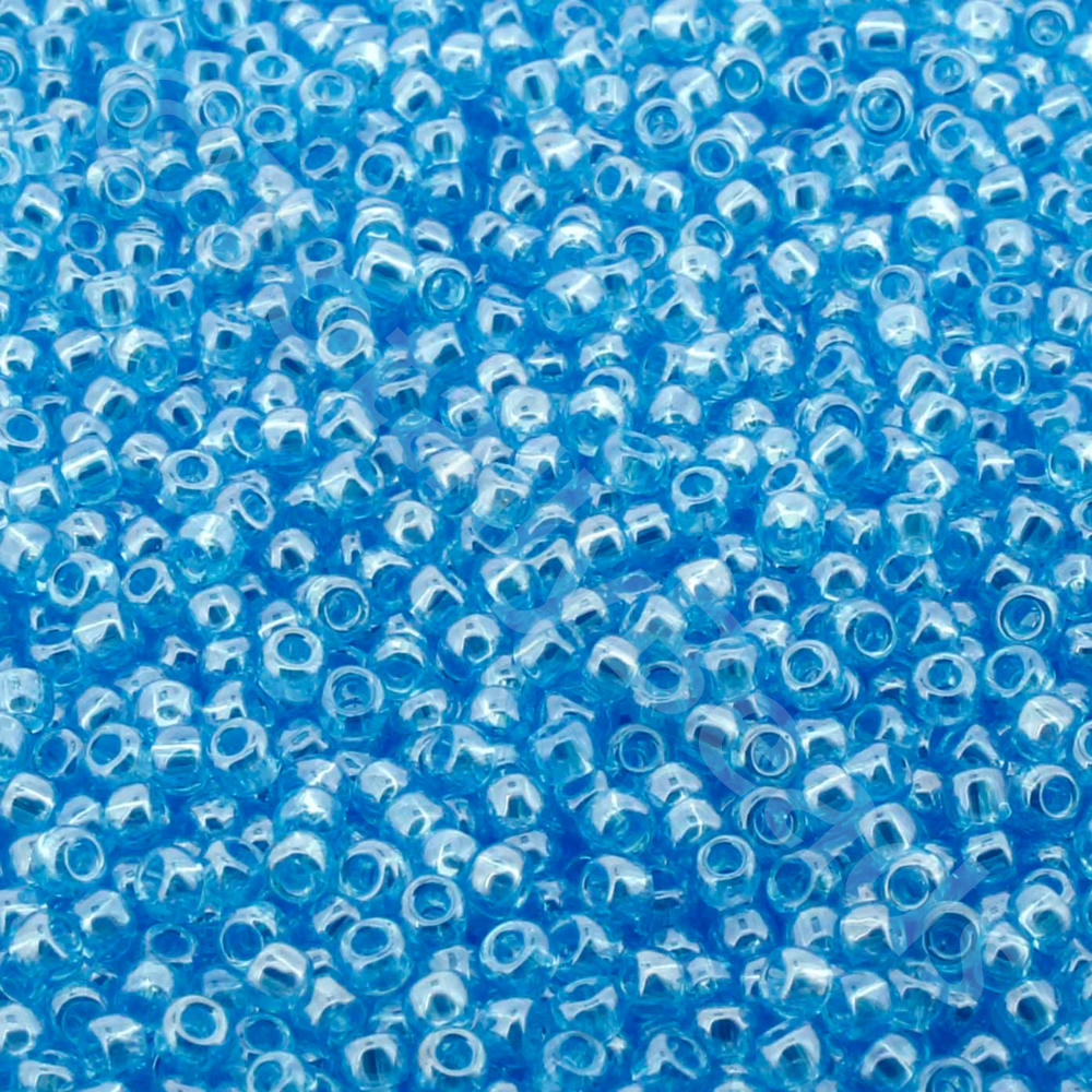 Toho Size 11 Seed Beads 10g - Trans Lustered Aquamarine