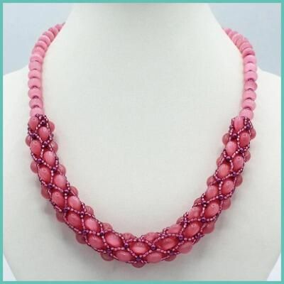 Tubular Netting Necklace