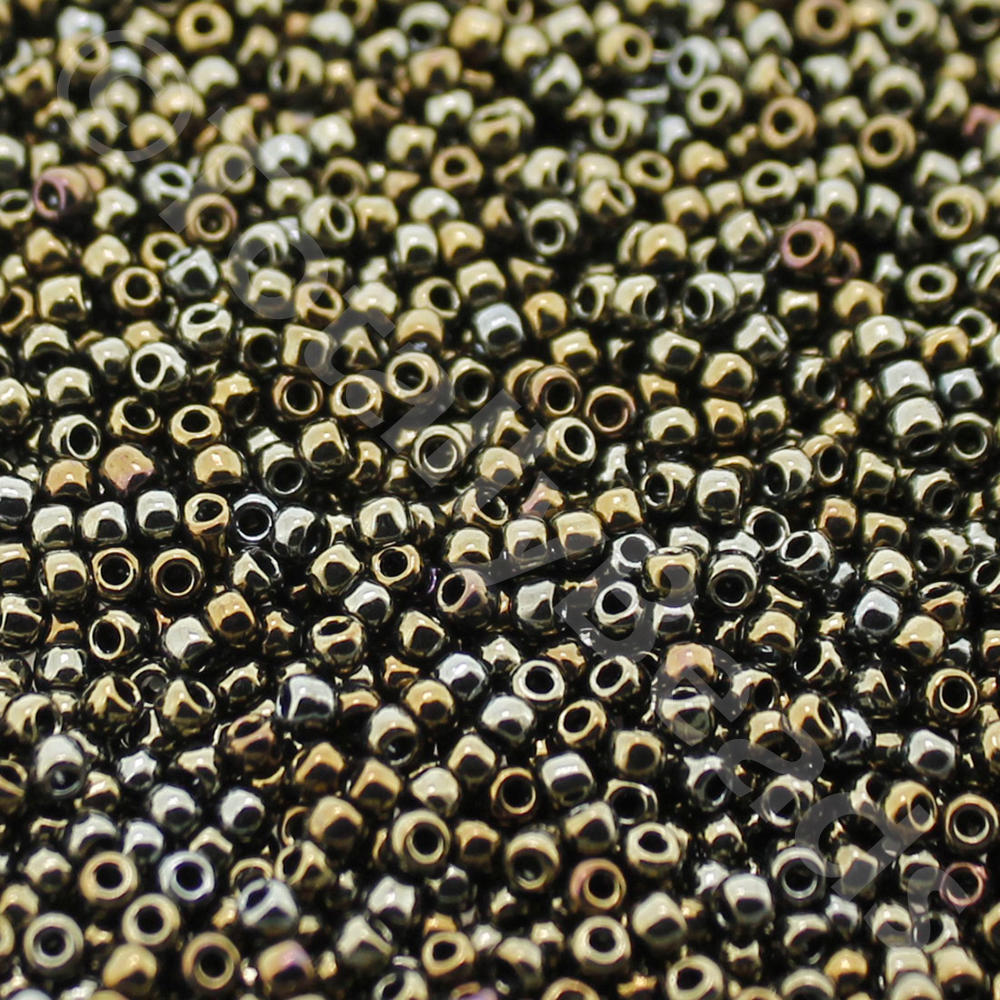 Toho Size 11 Seed Beads 10g - Metallic Iris Brown
