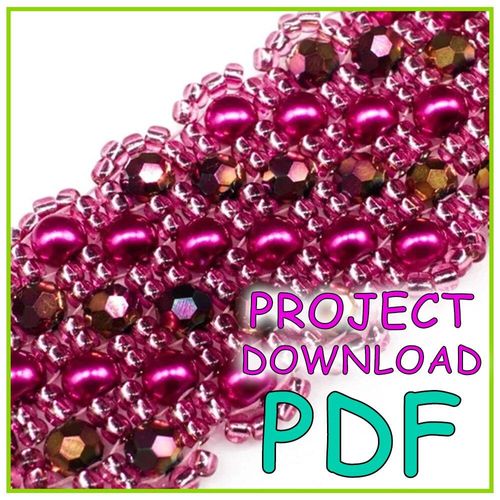 Dahlia Bracelet PDF Download for jewellery making