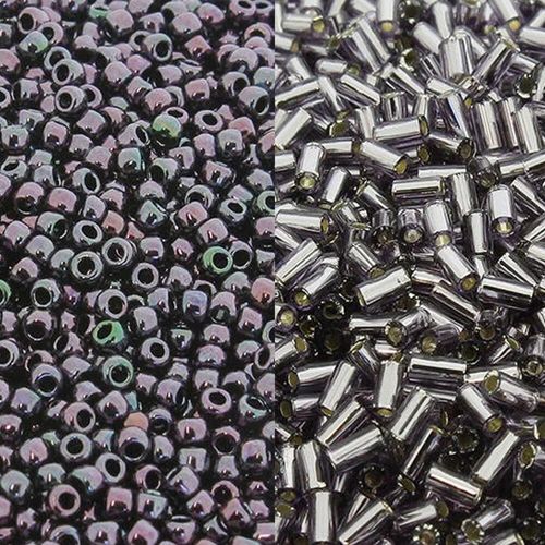 Primrose Bauble Zoom 27/6 tanzanite jewelry making kit — DIY set with beads and instructions for creating handmade jewelry