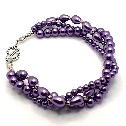 Felicity Twisted Pearl Jewellery lavender jewelry making kit — DIY set with beads and instructions for creating handmade jewelry