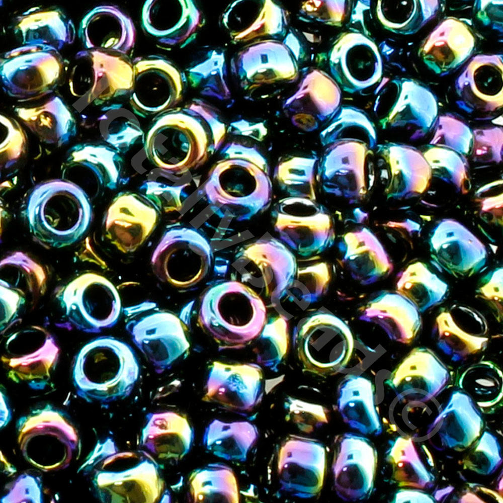 Toho Size 8 Seed Beads 10g -  Met Rainbow Iris