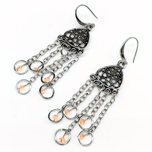 Elena Earrings 3 Pairs rose earring making kit — DIY set with beads and instructions for creating handmade jewelry